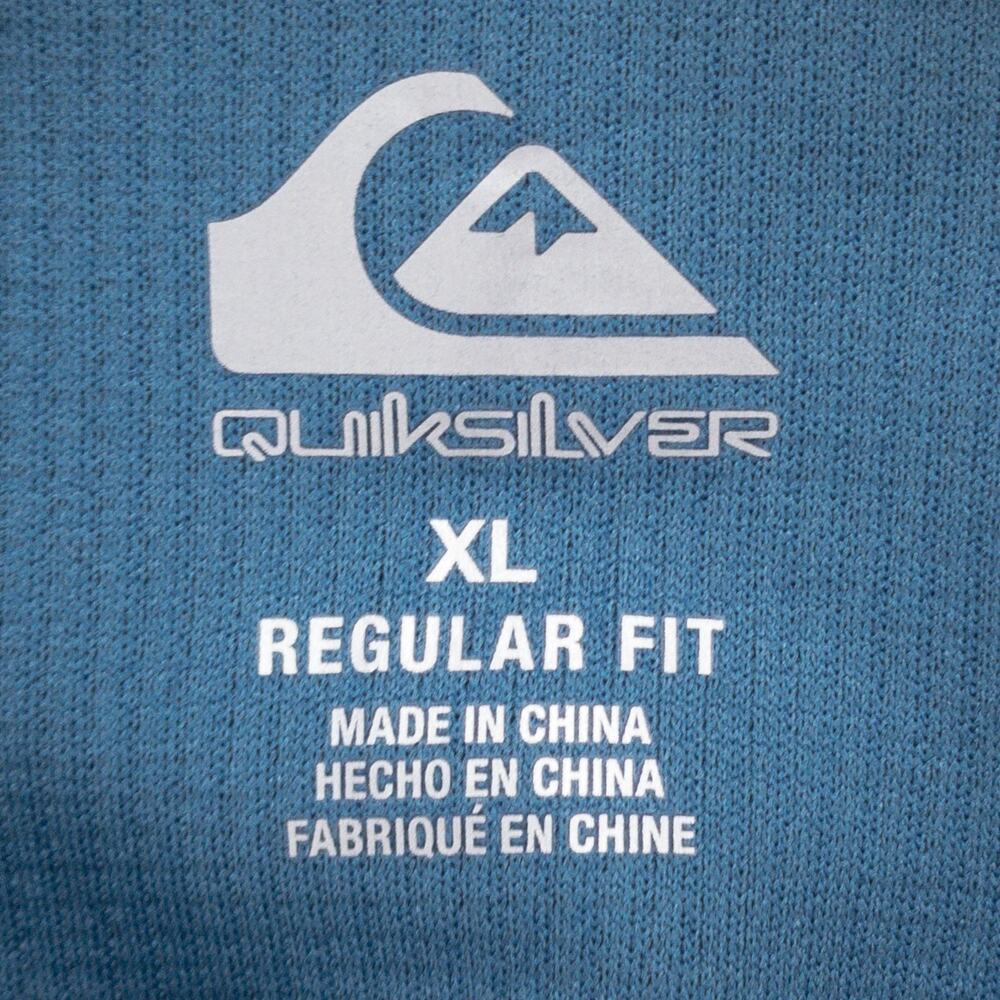 Quiksilver DryFlight Hoodie Mens XL Gray Lightweight Performance Athleisure - Picture 3 of 12